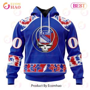 Personalized NHL New York Rangers Special Grateful Dead Design 3D Hoodie