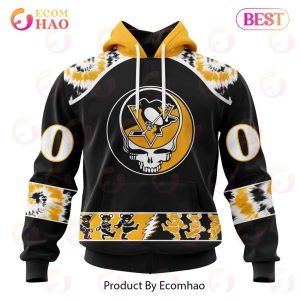 Personalized NHL Pittsburgh Penguins Special Grateful Dead Design 3D Hoodie