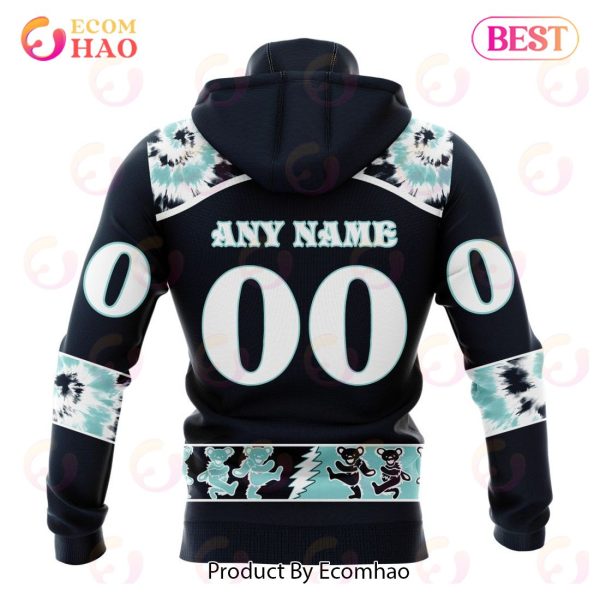 Personalized NHL Seattle Kraken Special Grateful Dead Design 3D Hoodie