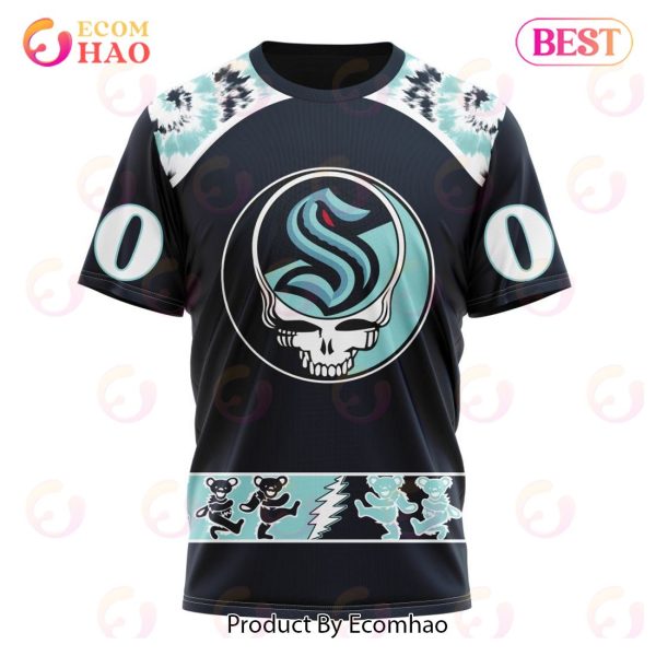 Personalized NHL Seattle Kraken Special Grateful Dead Design 3D Hoodie