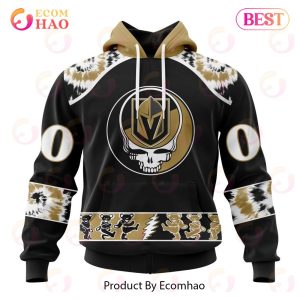 Personalized NHL Vegas Golden Knights Special Grateful Dead Design 3D Hoodie