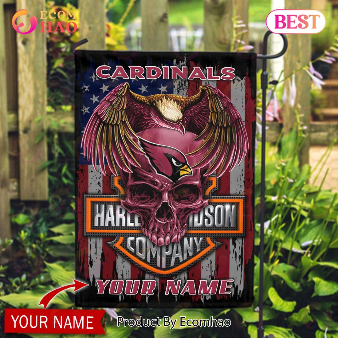 NFL Arizona Cardinals X HDM Custom Name Flag