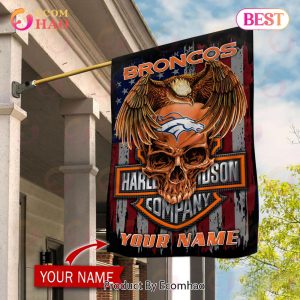 NFL Denver Broncos X HDM Custom Name Flag