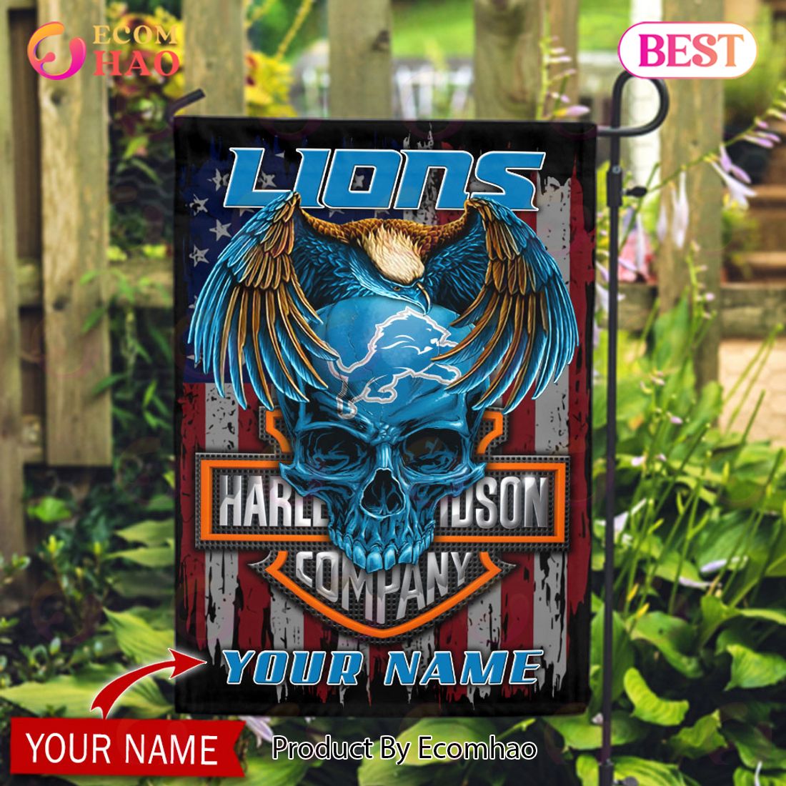 Custom Detroit Lions Banner 6ft