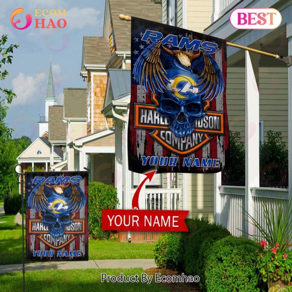 NFL Los Angeles Rams X HDM Custom Name Flag