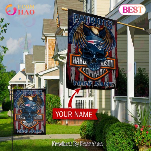 NFL New England Patriots X HDM Custom Name Flag