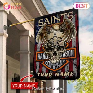 NFL New Orleans Saints X HDM Custom Name Flag