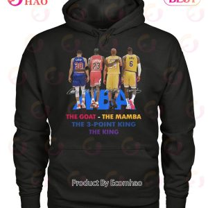 Curry And Jordan And Bryant And James The Goat – The Mamba The 3 – Point King The King T-Shirt