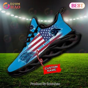 Custom Name – Carolina Panthers – Personalized Max Soul Shoes