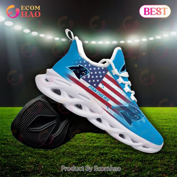 Custom Name – Carolina Panthers – Personalized Max Soul Shoes