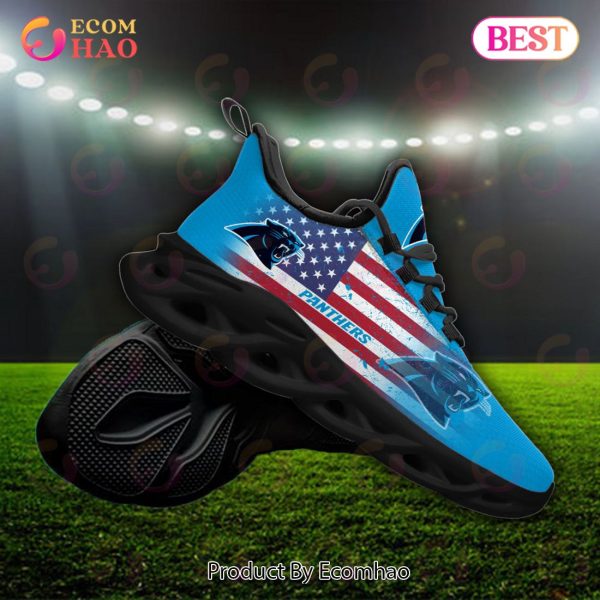 Custom Name – Carolina Panthers – Personalized Max Soul Shoes