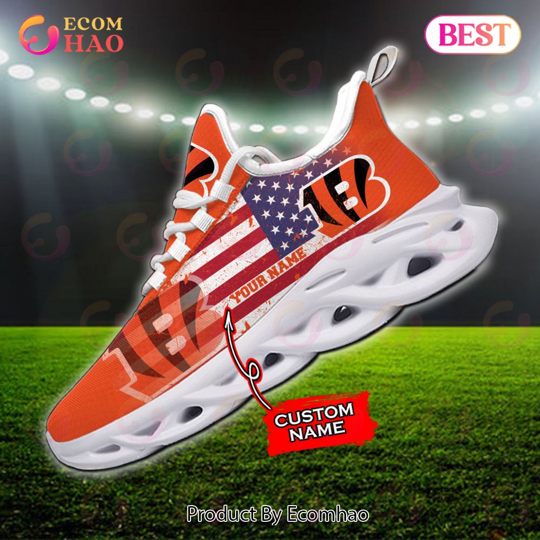 Custom Name – Cleveland Browns – Personalized Max Soul Shoes