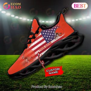 Custom Name – Cleveland Browns – Personalized Max Soul Shoes