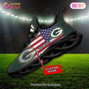 Custom Name – Green Bay Packers – Personalized Max Soul Shoes