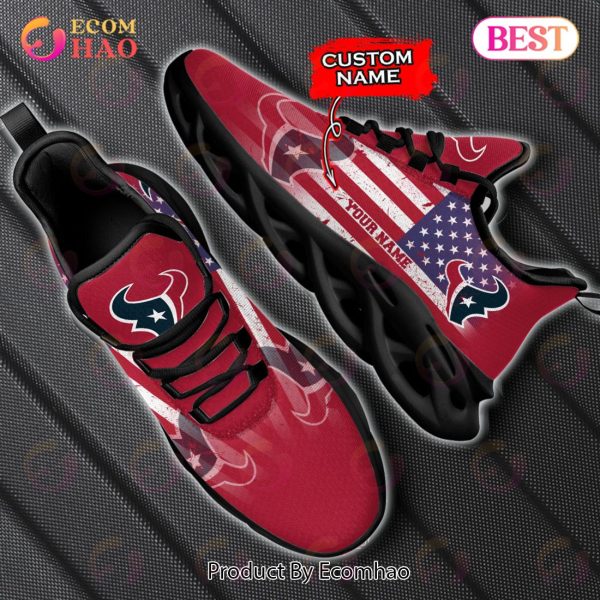Custom Name – Houston Texans – Personalized Max Soul Shoes