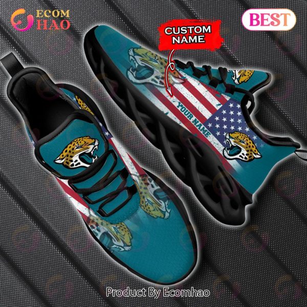 Custom Name – Jacksonville Jaguars – Personalized Max Soul Shoes