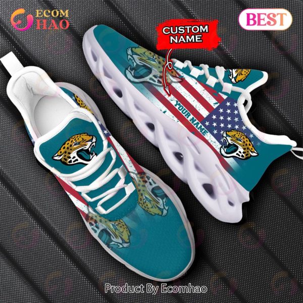 Custom Name – Jacksonville Jaguars – Personalized Max Soul Shoes