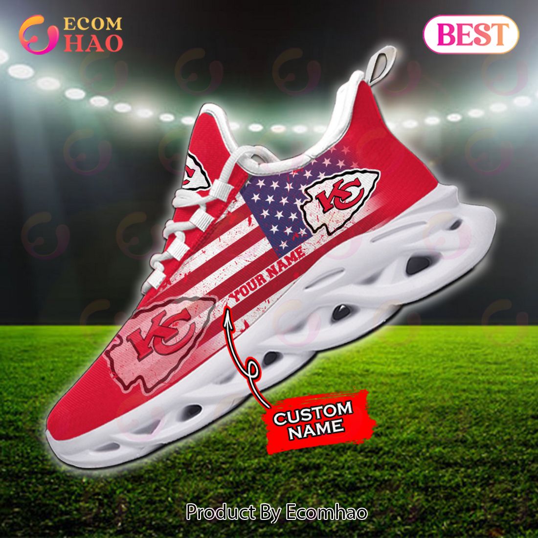 Custom Name – Jacksonville Jaguars – Personalized Max Soul Shoes