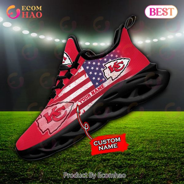 Custom Name – Kansas City Chiefs – Personalized Max Soul Shoes