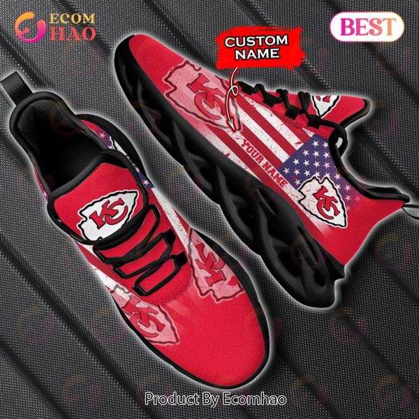Custom Name – Kansas City Chiefs – Personalized Max Soul Shoes