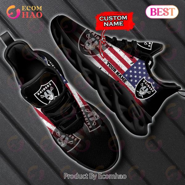 Custom Name – Las Vegas Raiders – Personalized Max Soul Shoes