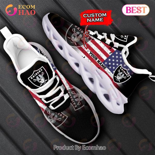 Custom Name – Las Vegas Raiders – Personalized Max Soul Shoes