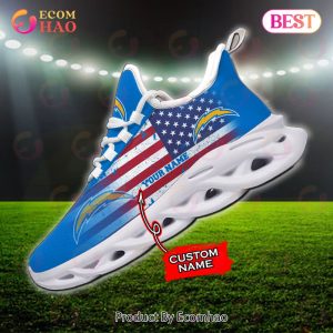Custom Name – Los Angeles Chargers – Personalized Max Soul Shoes