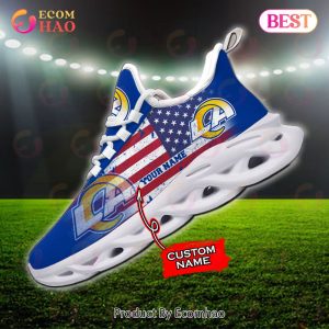 Custom Name – Los Angeles Rams – Personalized Max Soul Shoes