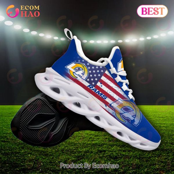 Custom Name – Los Angeles Rams – Personalized Max Soul Shoes