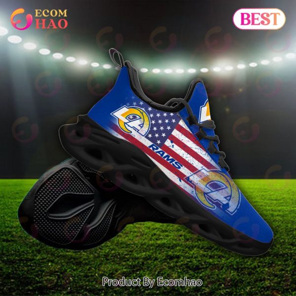 Custom Name – Los Angeles Rams – Personalized Max Soul Shoes
