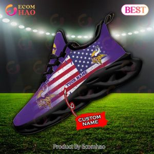 Custom Name – Minnesota Vikings – Personalized Max Soul Shoes