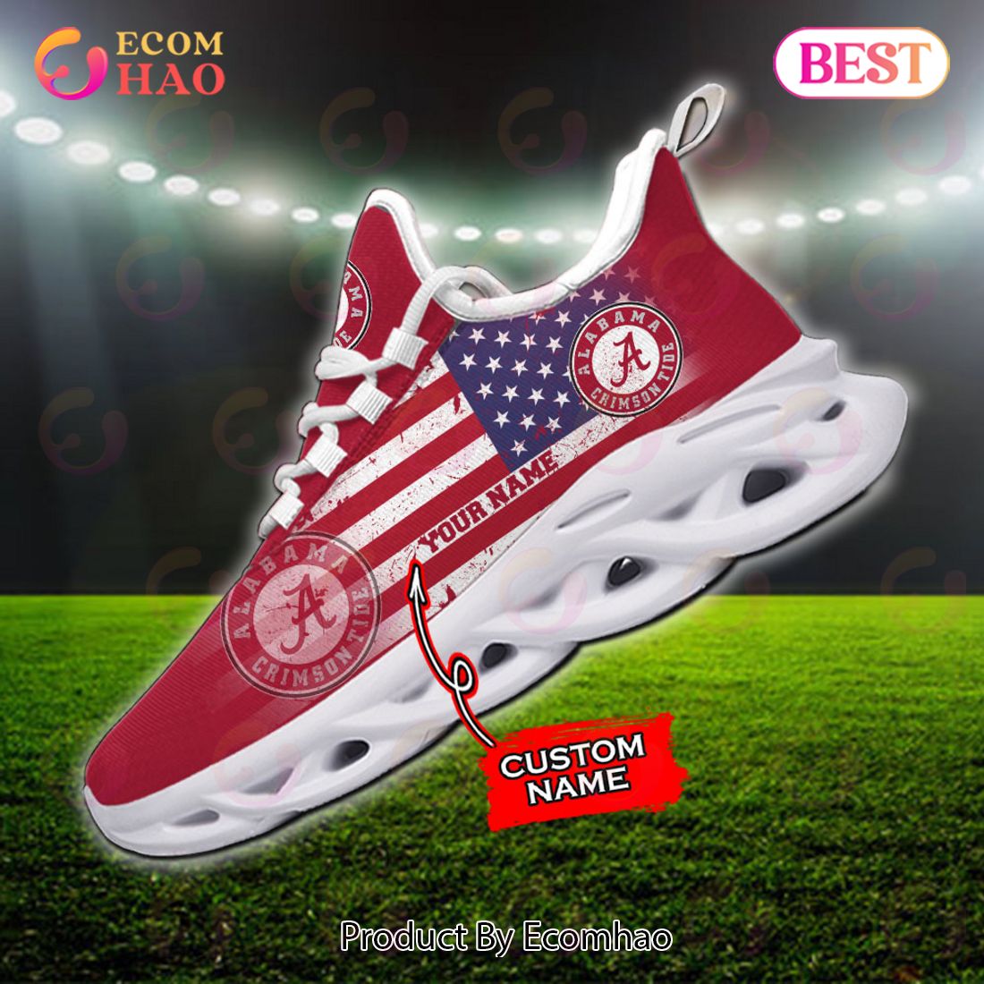 Personalized NCAA Arkansas Razorbacks Max Soul Shoes, Sneaker