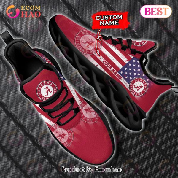 Personalized NCAA Alabama Crimson Tide Max Soul Shoes, Sneaker