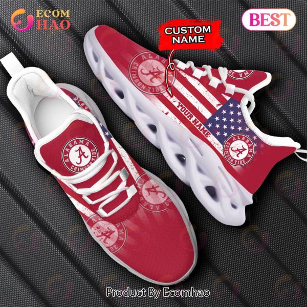 Personalized NCAA Alabama Crimson Tide Max Soul Shoes, Sneaker