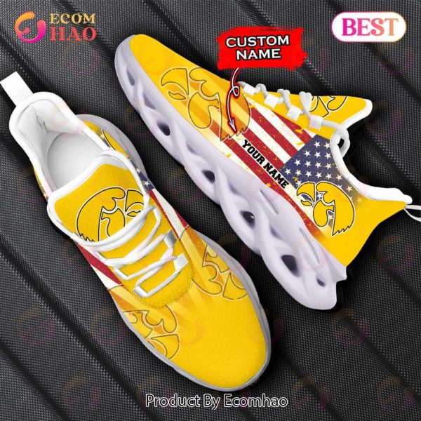 Personalized NCAA Iowa Hawkeyes Max Soul Shoes, Sneaker