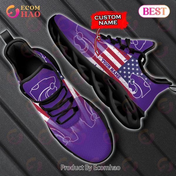Personalized NCAA Kansas State Wildcats Max Soul Shoes, Sneaker