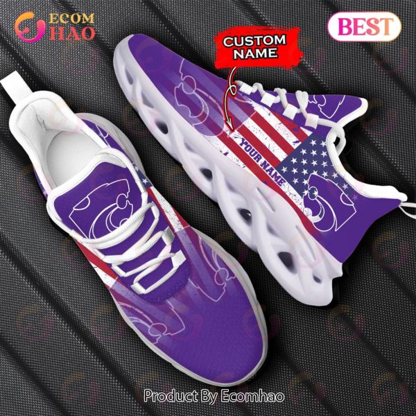 Personalized NCAA Kansas State Wildcats Max Soul Shoes, Sneaker