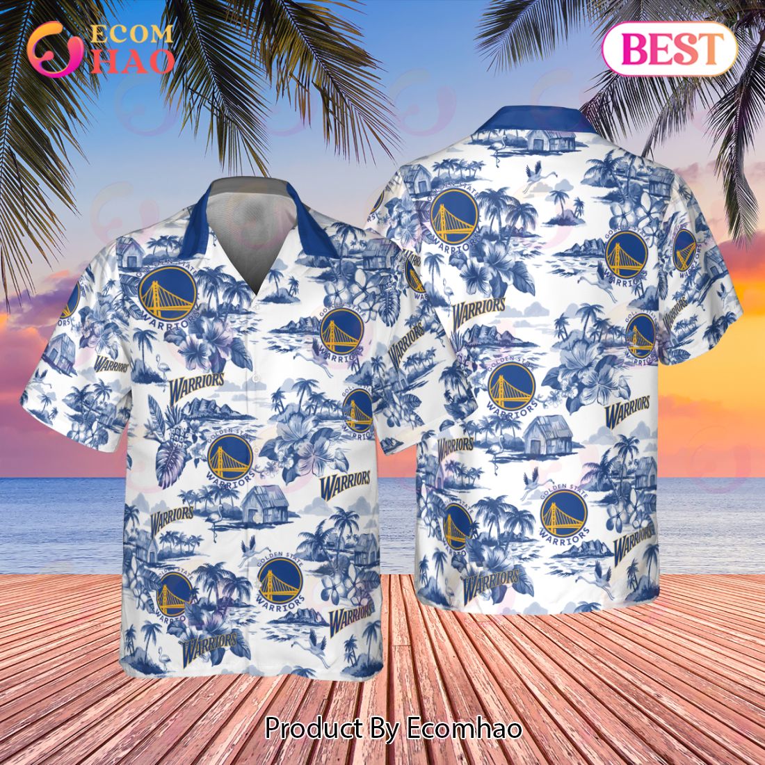 NBA Golden State Warriors 2023 AOP Hawaiian Shirt