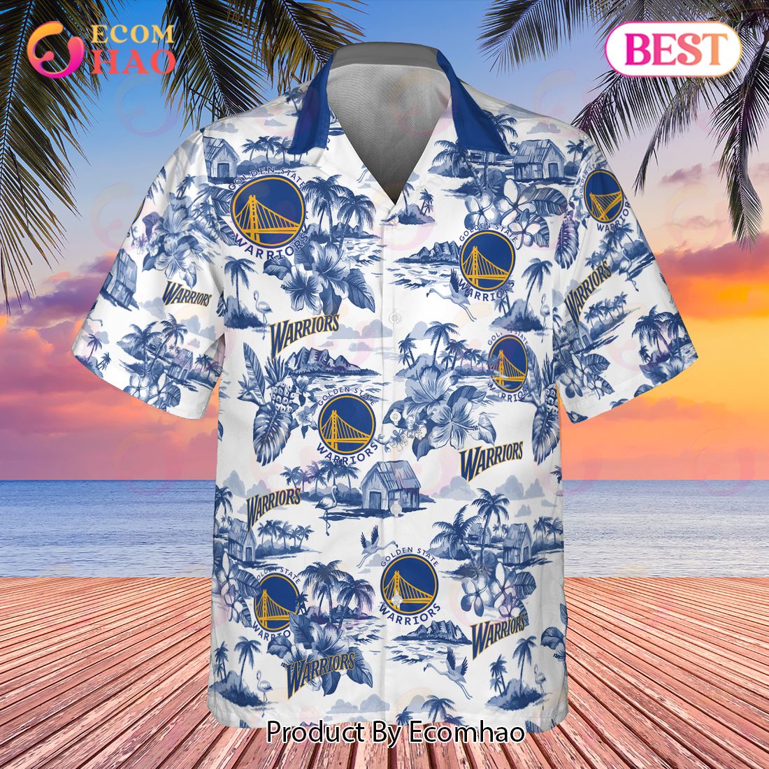 NBA Golden State Warriors 2023 AOP Hawaiian Shirt