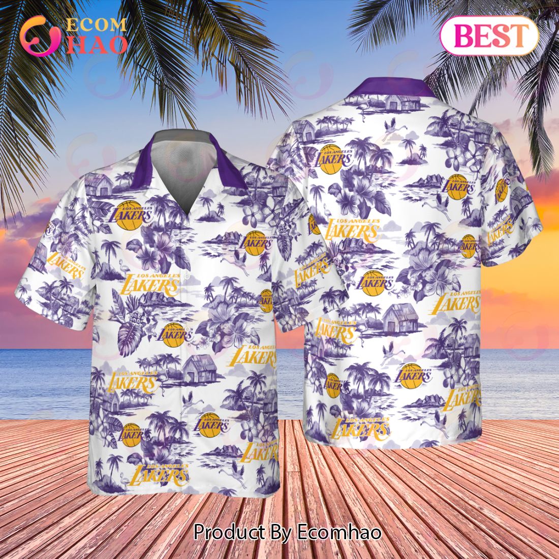 NBA Los Angeles Lakers 2023 AOP Hawaiian Shirt