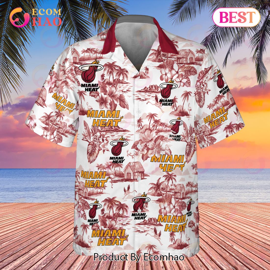 NBA Miami Heat 2023 AOP Hawaiian Shirt