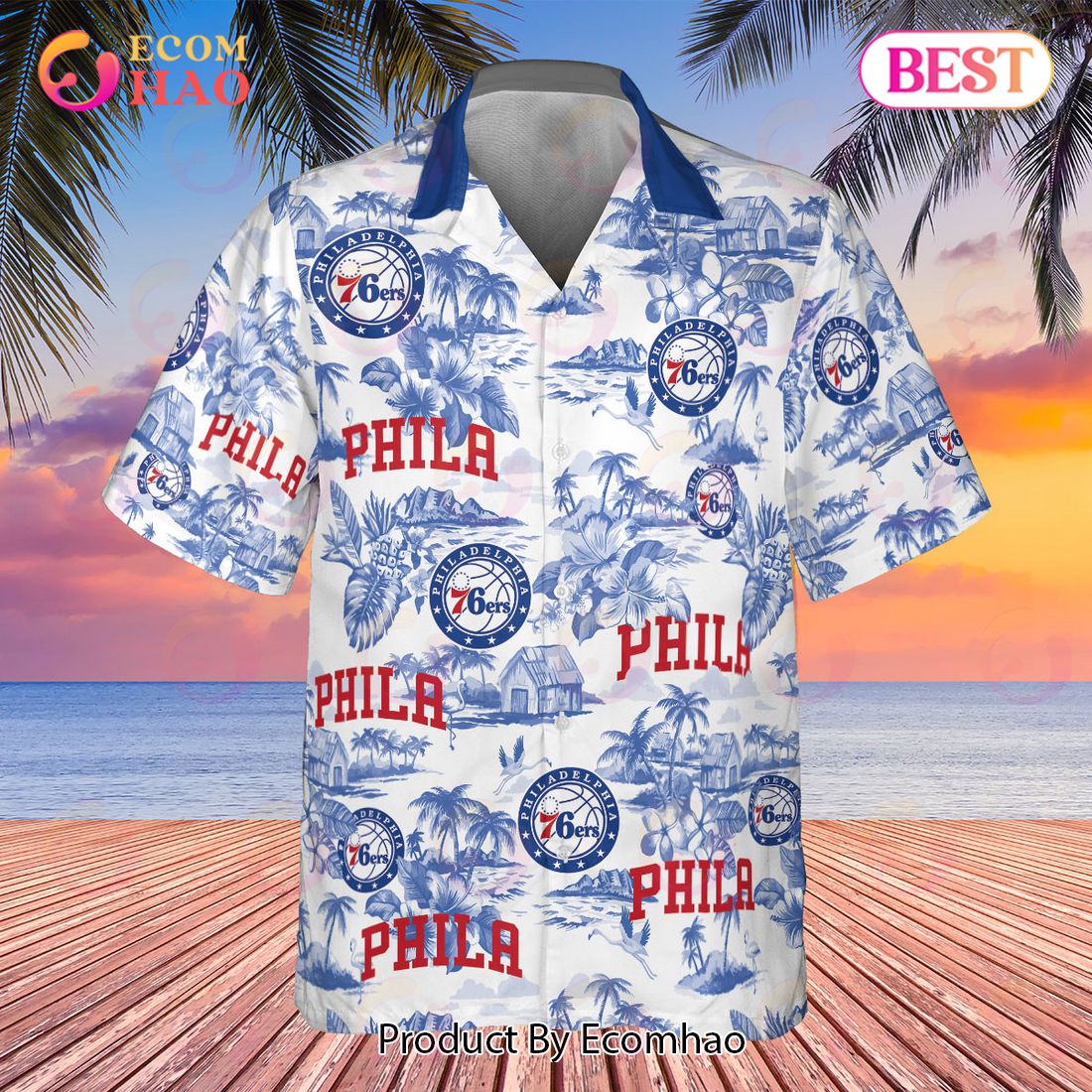 NBA Philadelphia 76ers 2023 AOP Hawaiian Shirt