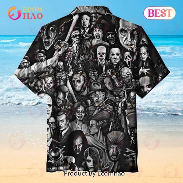 Horror Icon Collage Universal Hawaiian Shirt