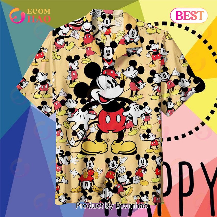 Mickey Mouse Collage Art Unisex Hawaiian Shirt