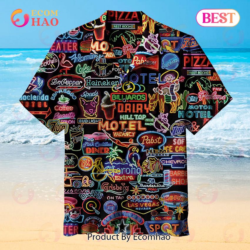 Neon Signs Unisex Hawaiian Shirt