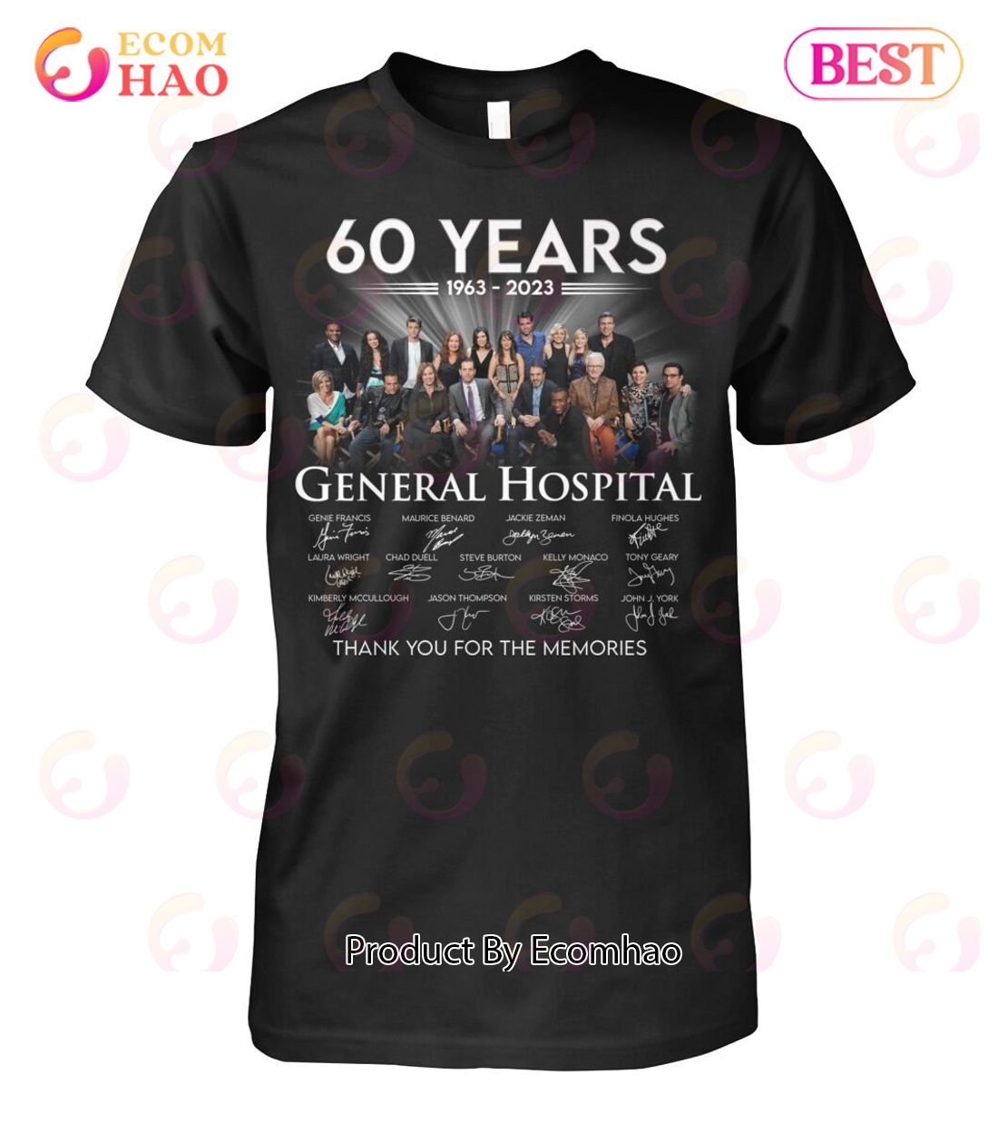 60 Years 1963 – 2023 General Hospital Thank You For The Memories T-Shirt