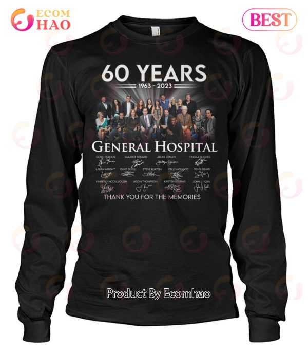 60 Years 1963 – 2023 General Hospital Thank You For The Memories T-Shirt