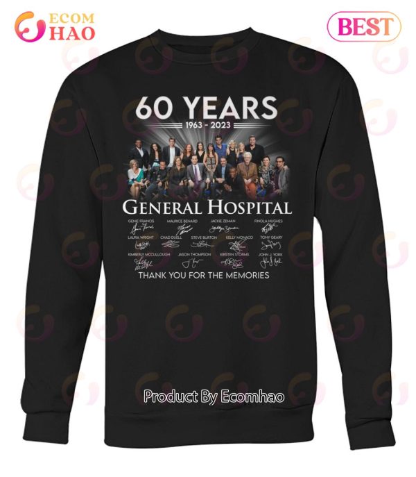 60 Years 1963 – 2023 General Hospital Thank You For The Memories T-Shirt