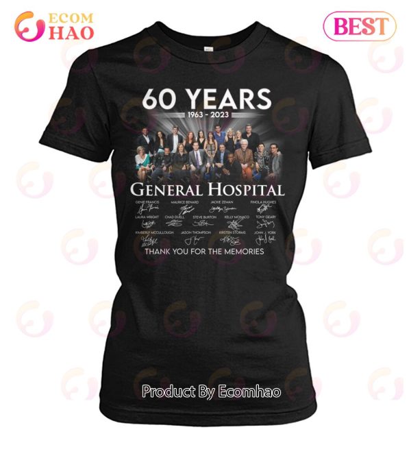 60 Years 1963 – 2023 General Hospital Thank You For The Memories T-Shirt