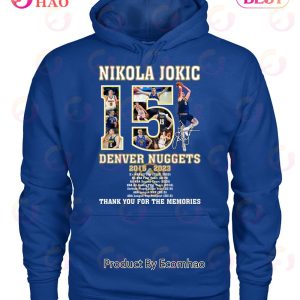 Nikola Jokic Denver Nuggets 2015 – 2023 Thank You For The Memories T-Shirt